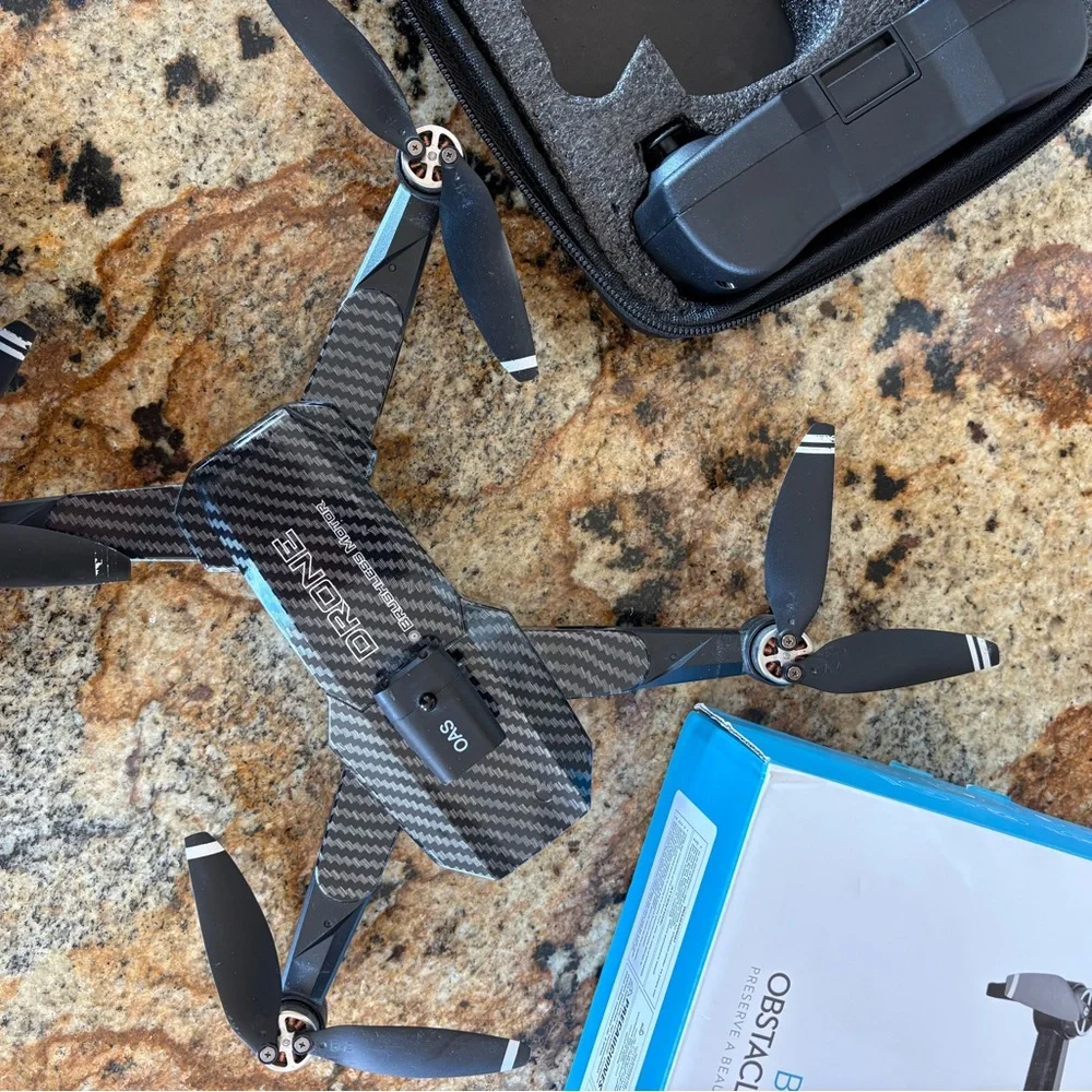 V162 Drone with Brushless Motor - Black